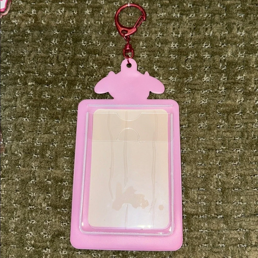Kawaii Keychain My Melody ID Card Holder Mini Kpop Pocket Photo Card Album Anime